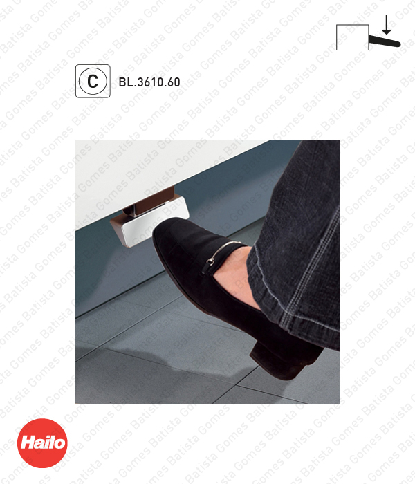 Pedal para baldes lixo S�rie BL.3610